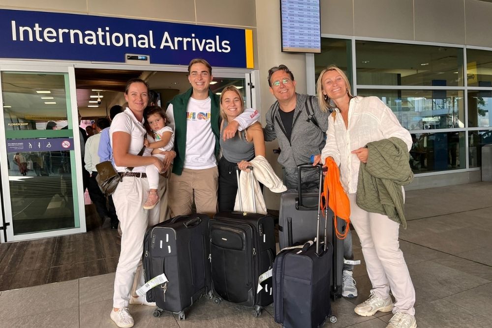 arriving to ecuador arrival at mariscal sucre airport, ecuador mainland