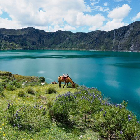 Day 28 - South America Expedition - Quilotoa Lagoon Rebecca Adventure Travel Quilotoa Lagoon