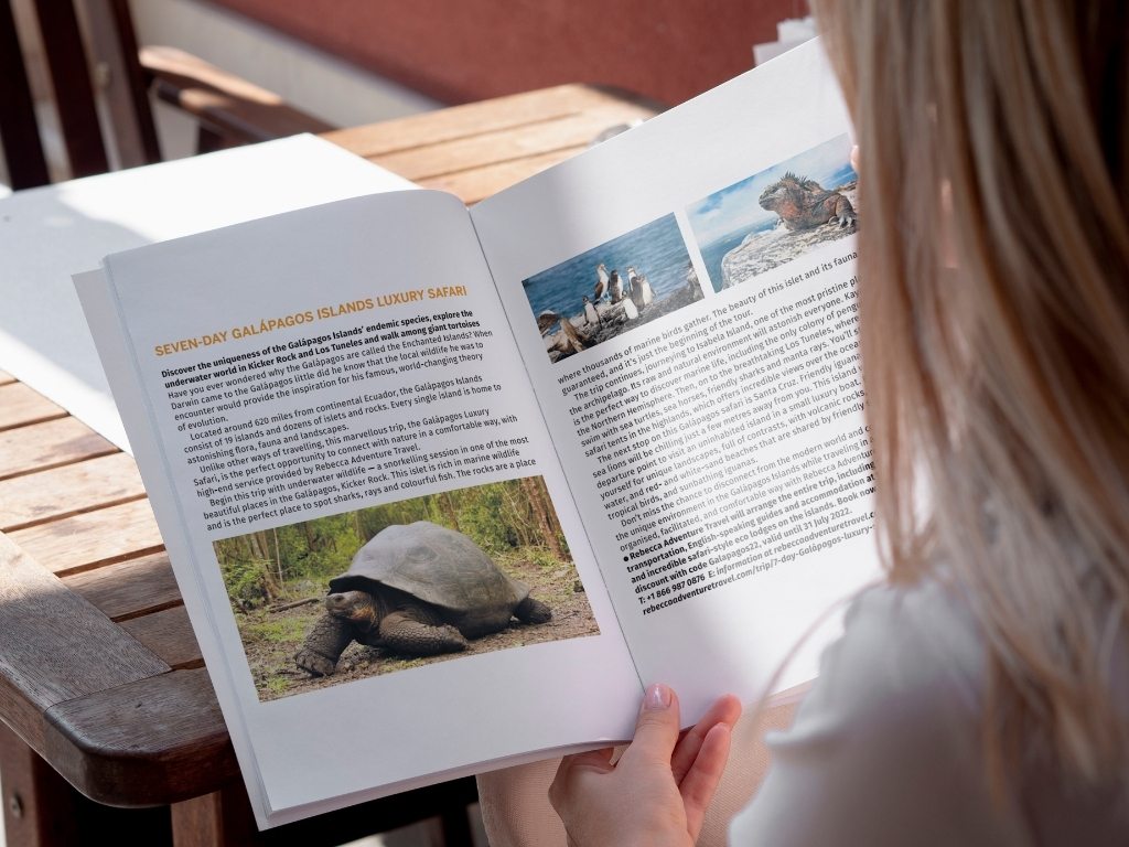 evening started the telegraph's article about our 7 day galapagos luxury safari