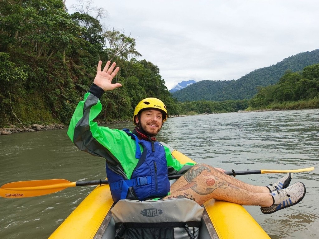 happy traveler kayaking around the amazon happy traveler kayaking around the amazon