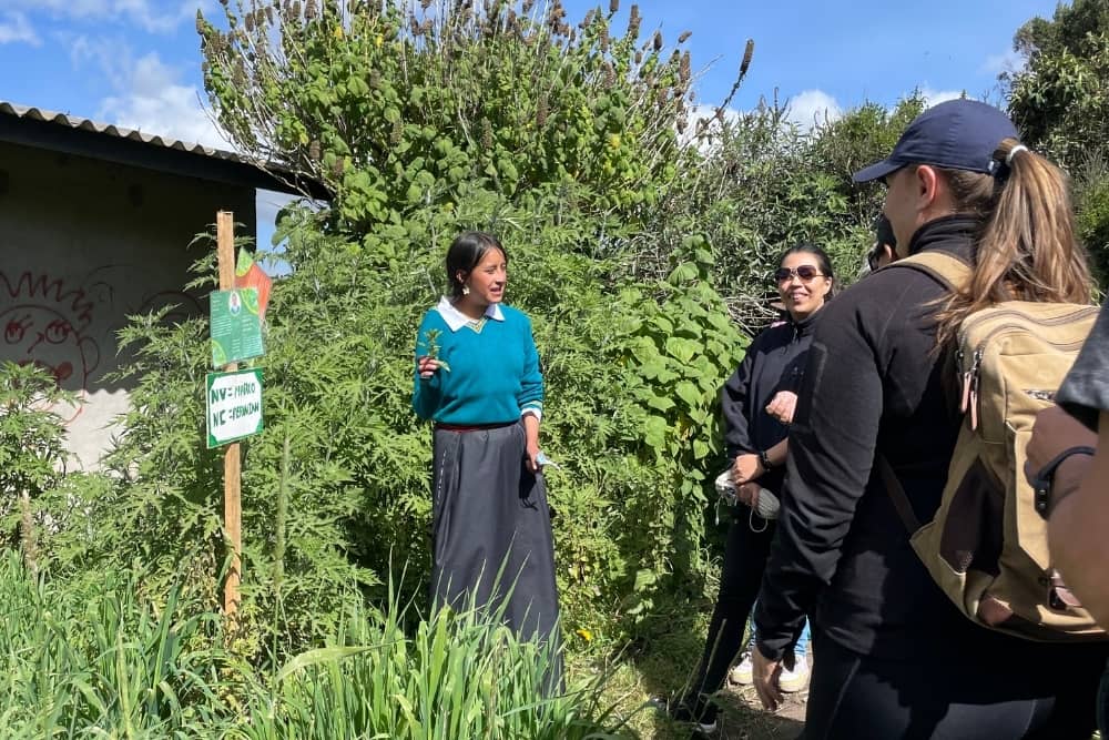 inti sisa project team during visit to intisisa school in guamote