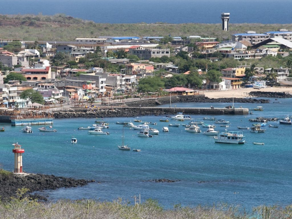 san cristobal island view a view of san cristóbal island.