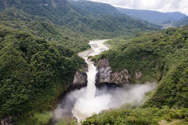 san rafael waterfall san rafael waterfall - camping ecuador
