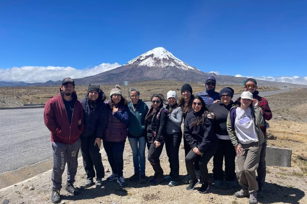team at the chimborazo team at the chimborazo