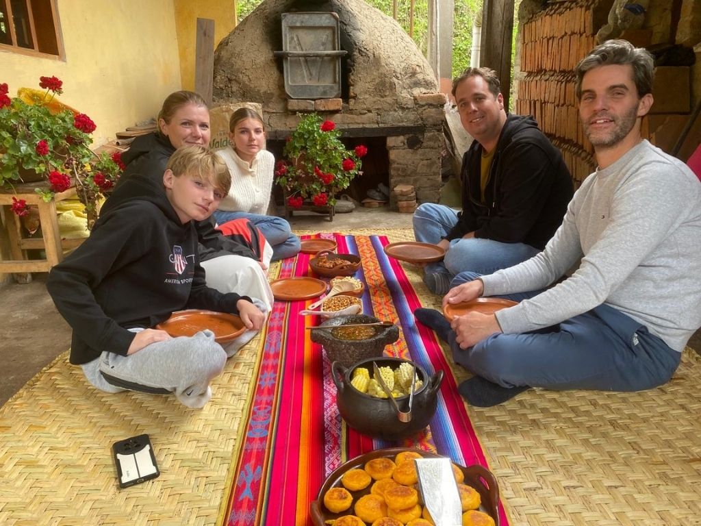 travel with kids otavalo family sharing with otavalo family