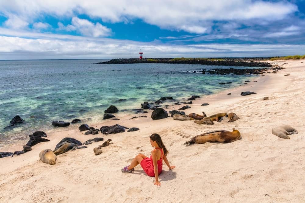 woman in galapagos 1 galapagos transformative travel