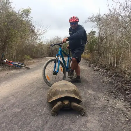 Biking-Galapagos Rebecca Adventure Travel Biking in Isabela Wetlands
