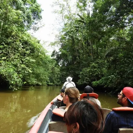 Cuyabeno-Canoe-Arrival-1 Rebecca Adventure Travel Arrival - Amazon