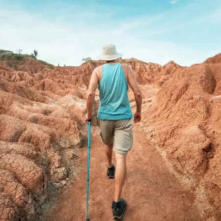 Hiking-Tatacoa-Desert Rebecca Adventure Travel Tatacoa Dessert - Villavieja Colombia