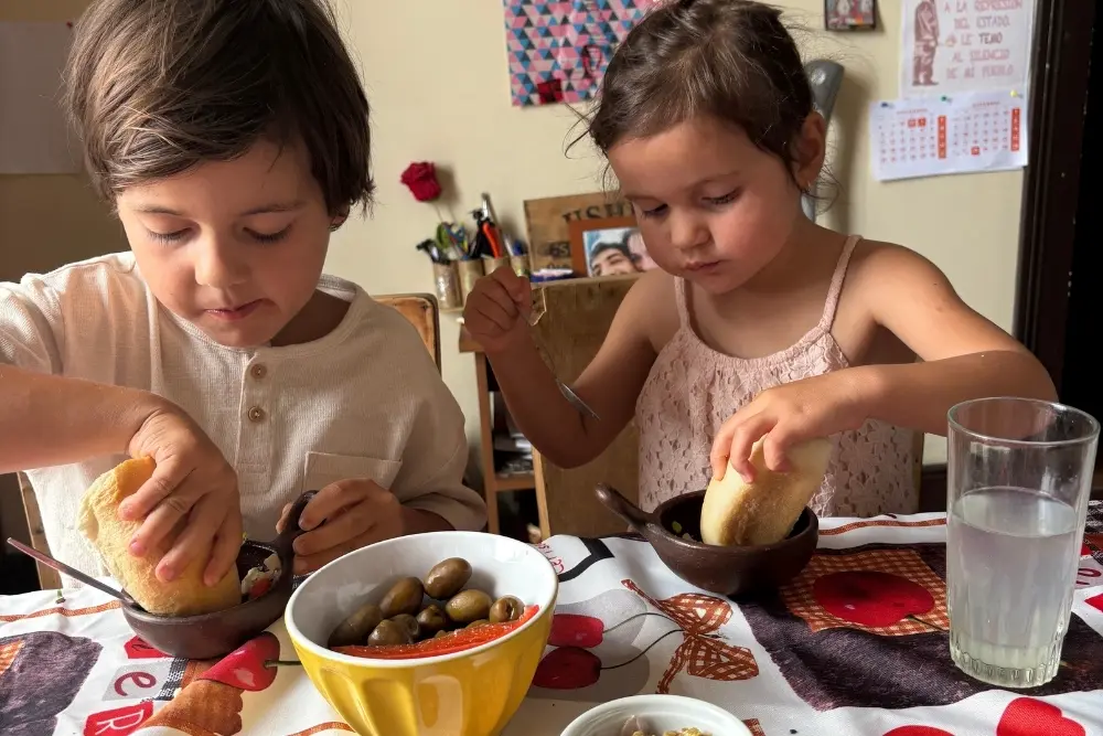 sophie jose miguel ceviche cooking class chile chile family trip - cooking class